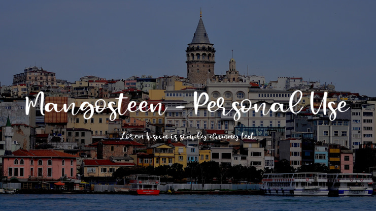 Mangosteen - Personal Use Font