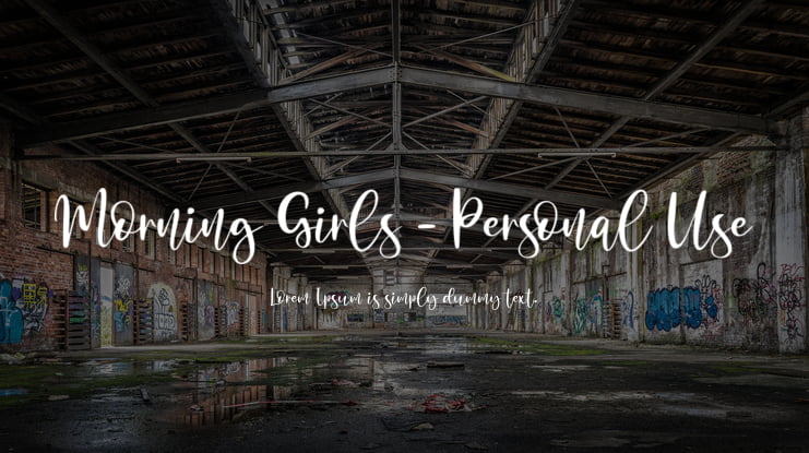 Morning Girls - Personal Use Font