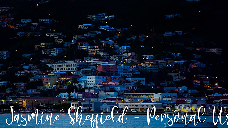 Jasmine Sheffield - Personal Us Font