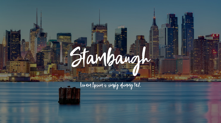 Stambaugh Font