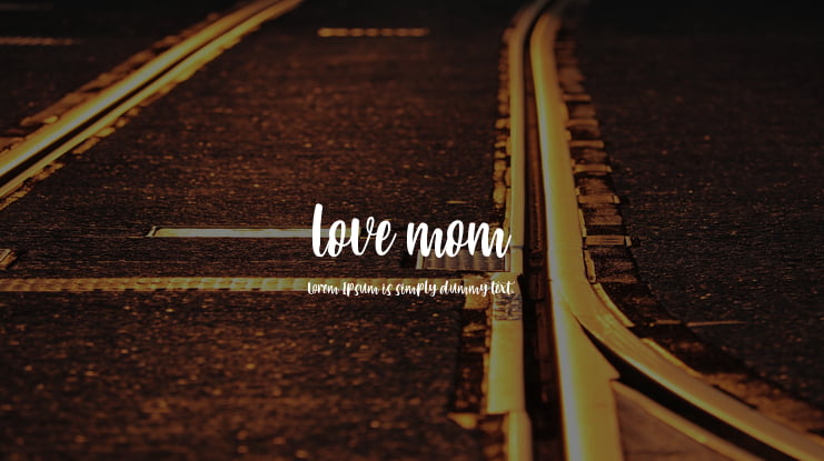 love mom Font