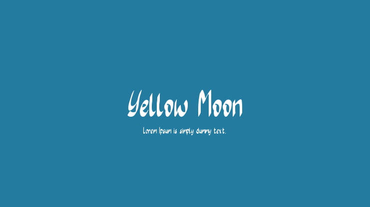 Yellow Moon Font