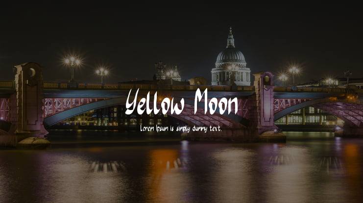 Yellow Moon Font