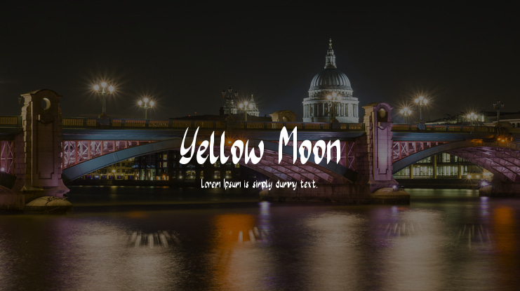 Yellow Moon Font