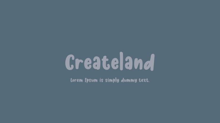 Createland Font