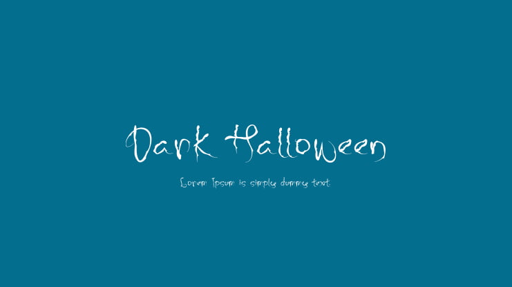 Dark Halloween Font