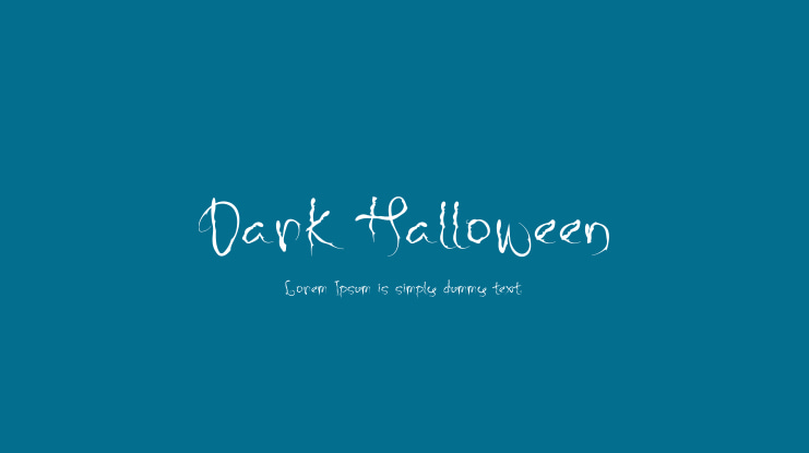 Dark Halloween Font