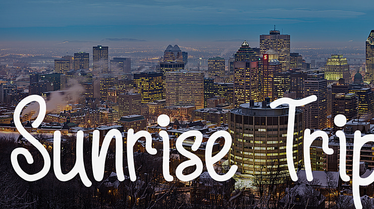Sunrise Trip Font