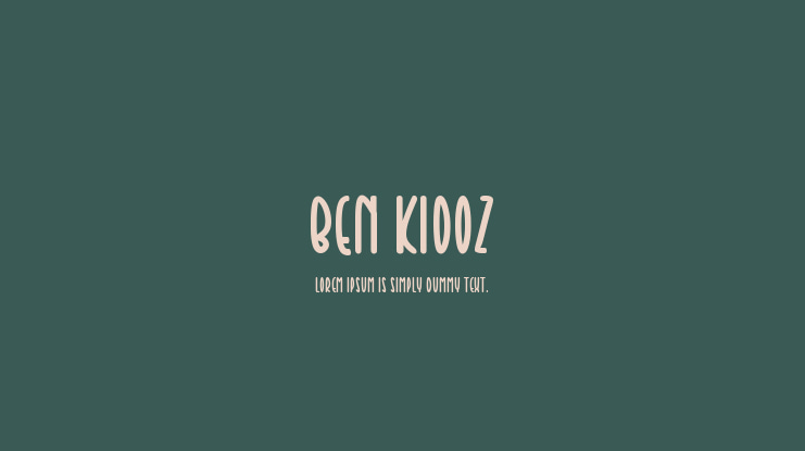 Ben Kidoz Font