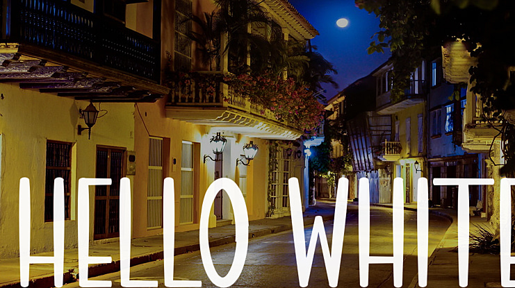 HELLO WHITE Font