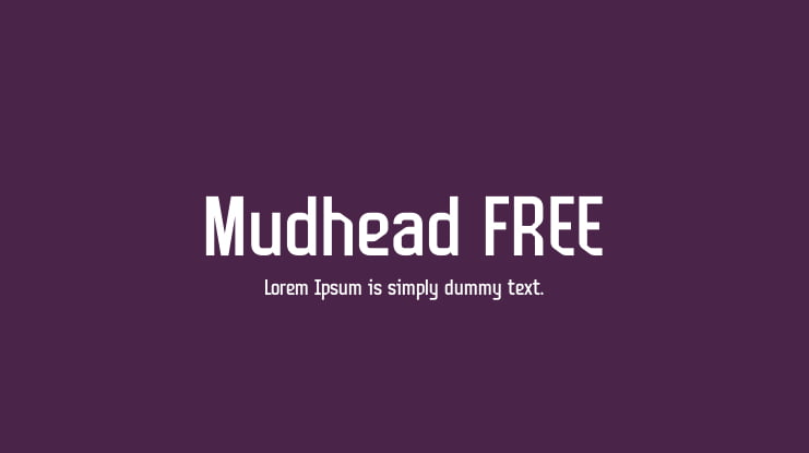 Mudhead FREE Font