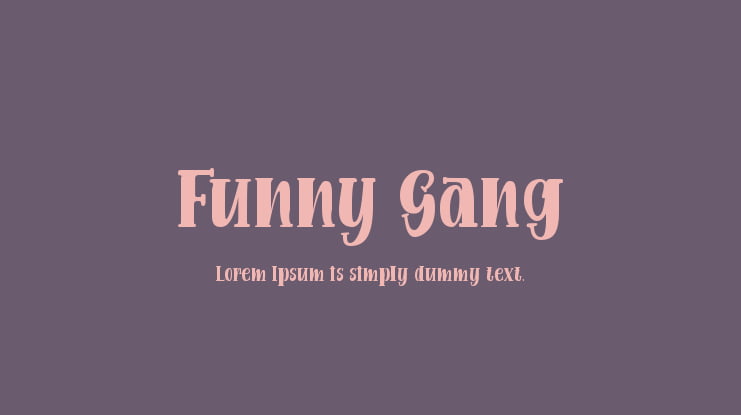 Funny Gang Font
