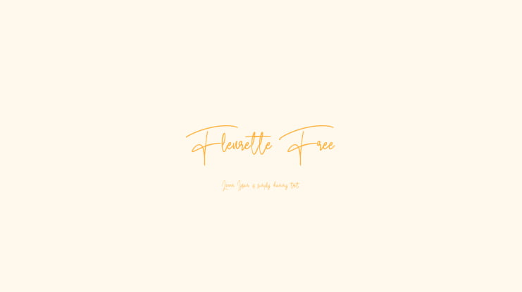 Fleurette Free Font