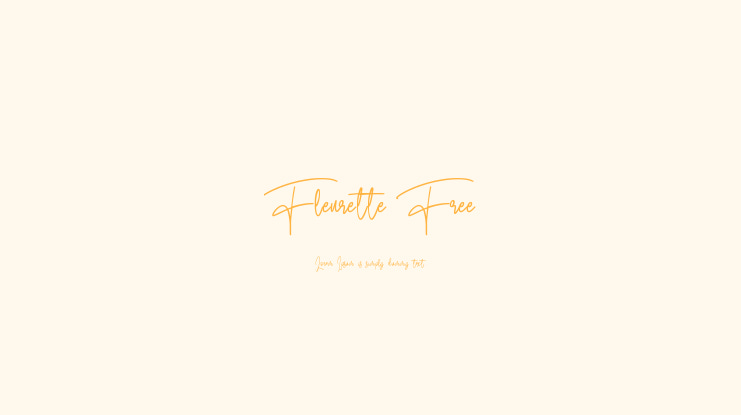 Fleurette Free Font
