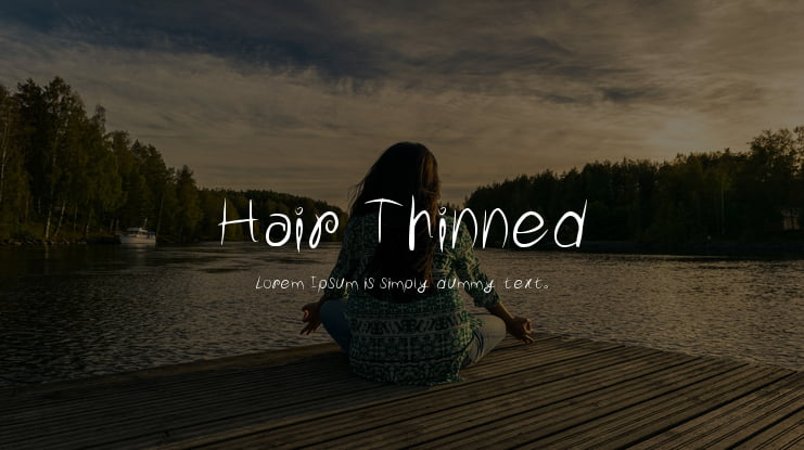 Hair Thinned Font