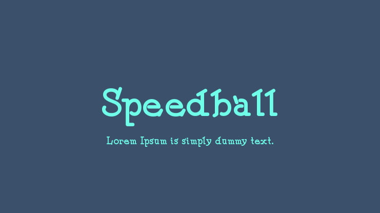 Speedball Font