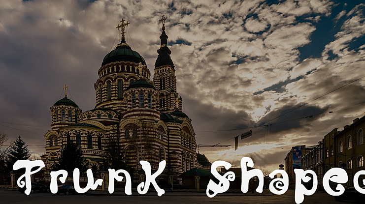 Trunk Shaped Font