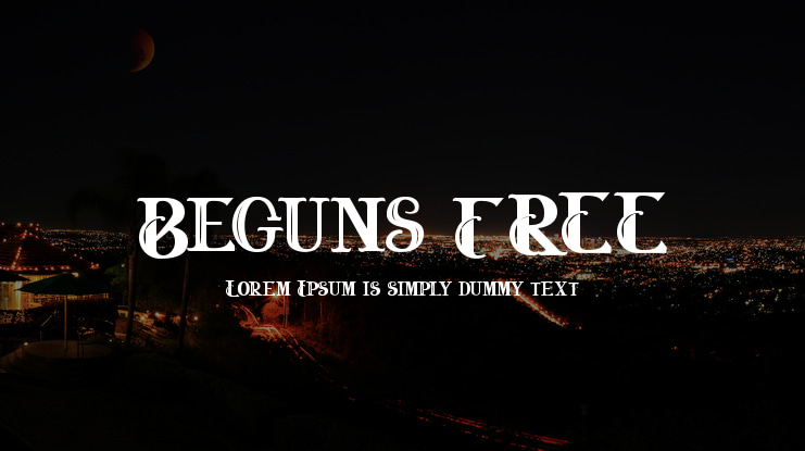 Beguns FREE Font