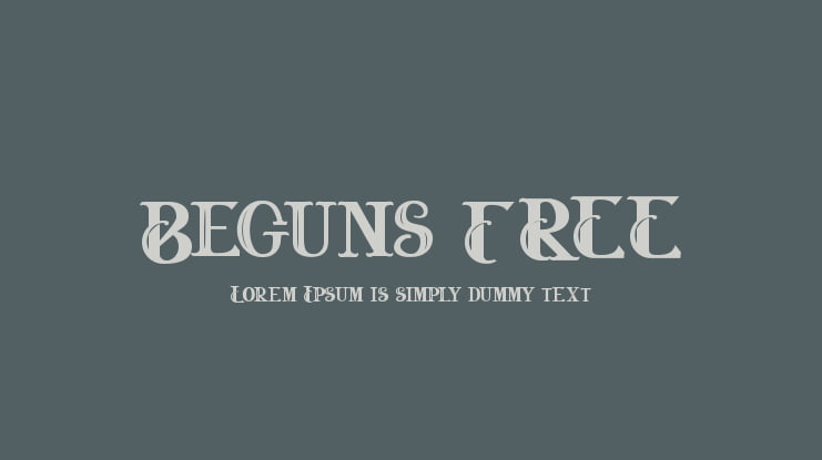 Beguns FREE Font