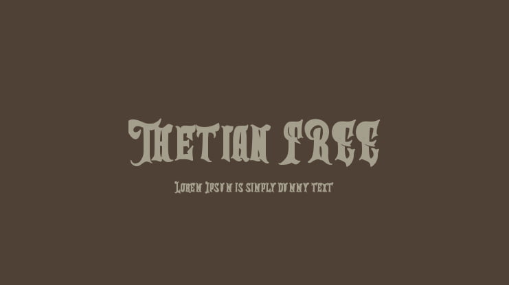Thetian FREE Font