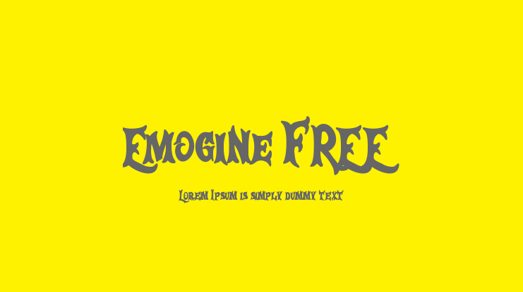 Emogine FREE Font