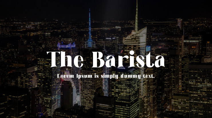 The Barista Font
