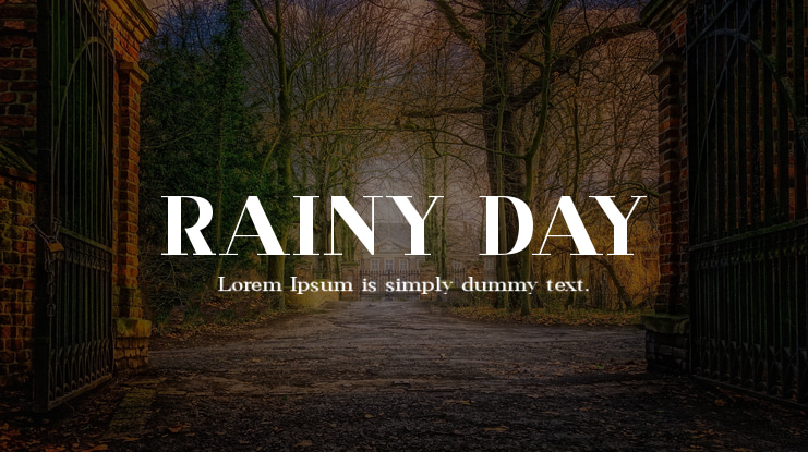 RAINY DAY Font Family