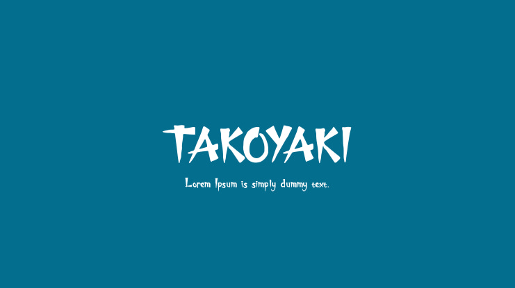 TAKOYAKI Font