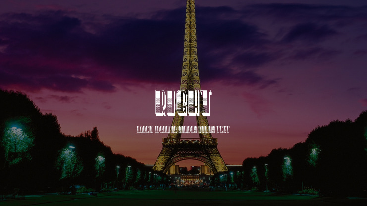 Right Font