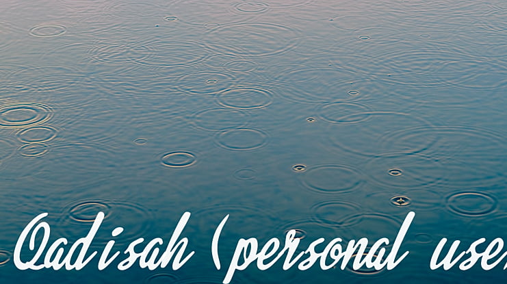 Qadisah (personal use) Font