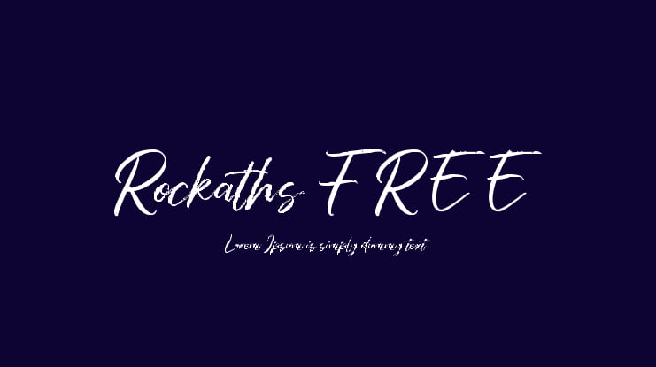 Rockaths FREE Font