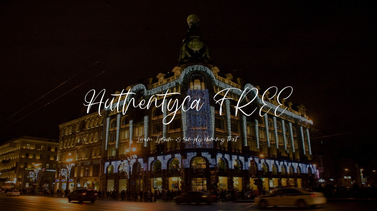 Authentyca FREE Font