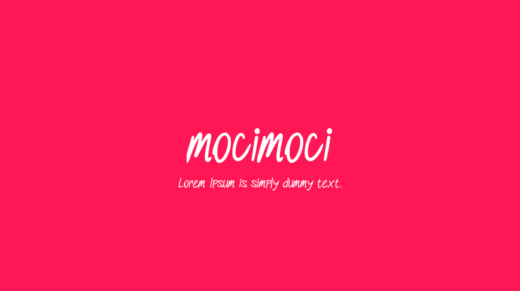 mocimoci Font
