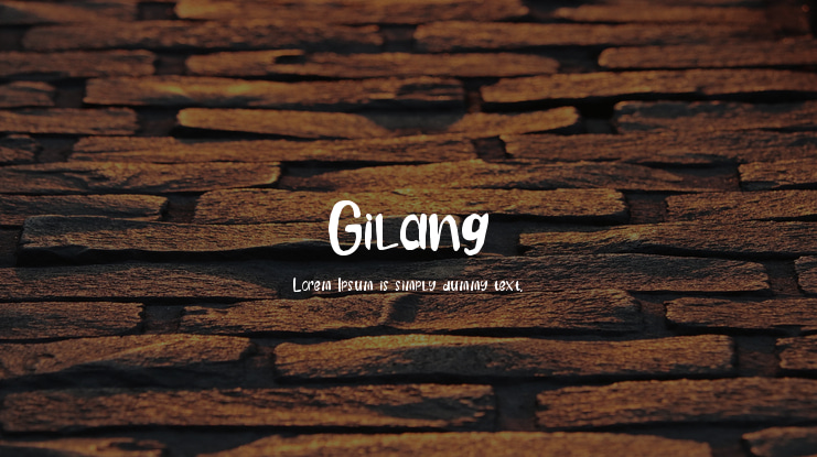 Gilang Font