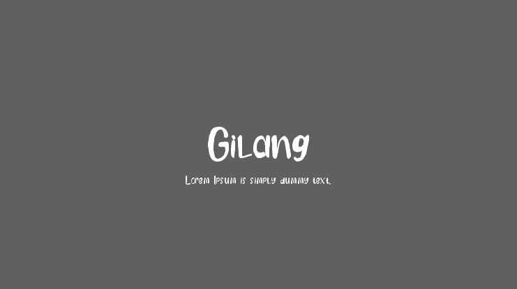 Gilang Font