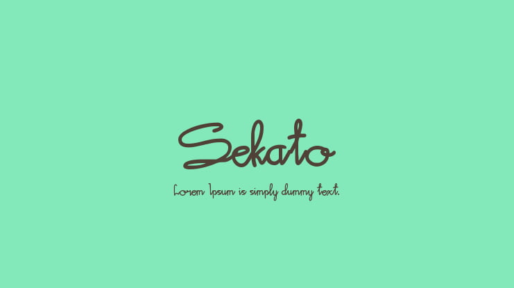 Sekato Font