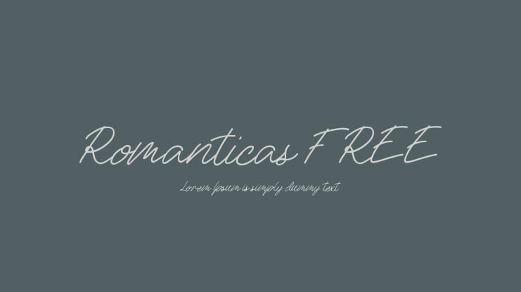 Romanticas FREE Font