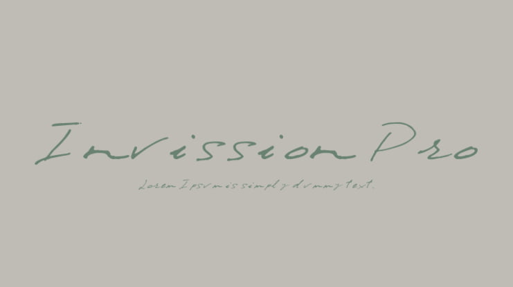 Invission Pro Font