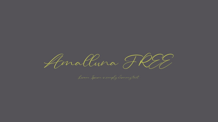 Amalluna FREE Font