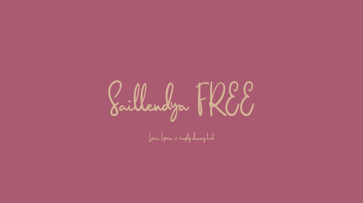 Saillendya FREE Font