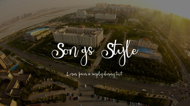 Songs Style Font