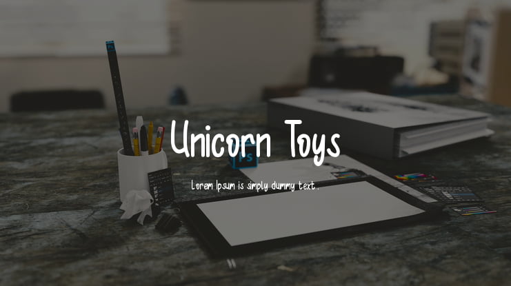 Unicorn Toys Font