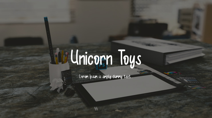 Unicorn Toys Font