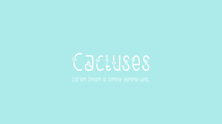 Cactuses Font