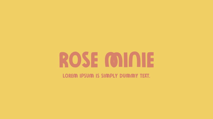 Rose Minie Font Family