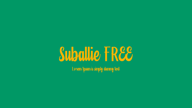 Suballie FREE Font