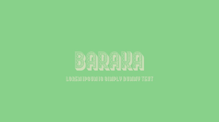Baraka Font