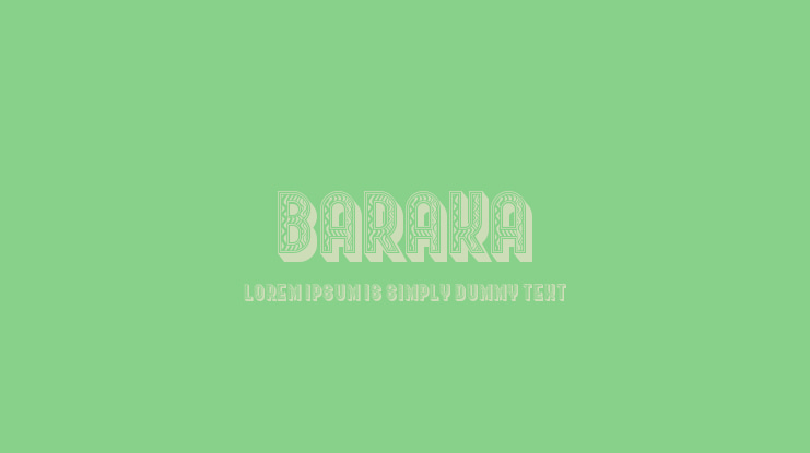 Baraka Font