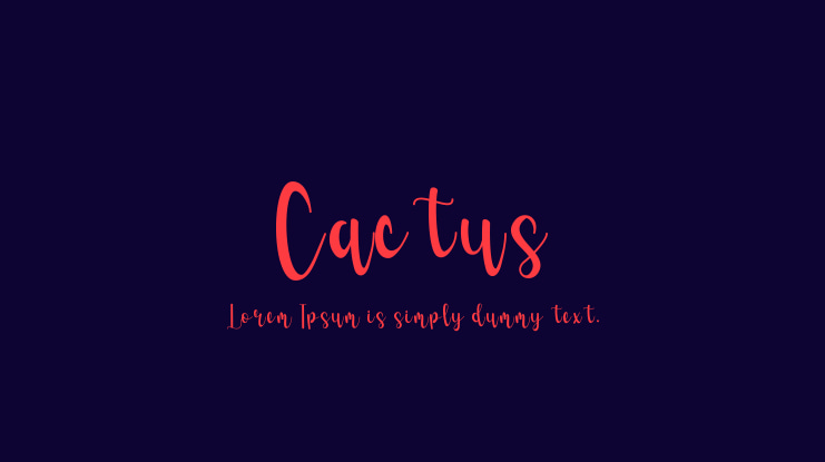 Cactus Font