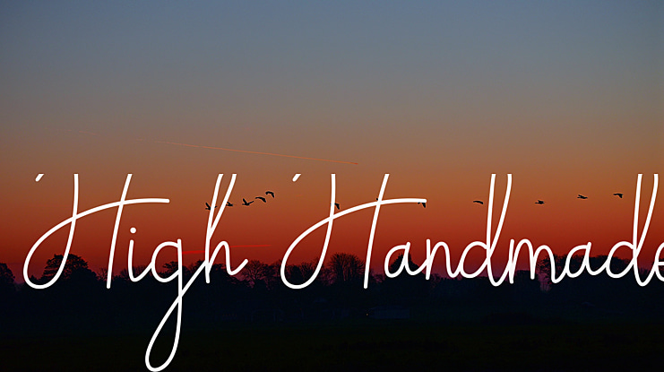 High Handmade Font